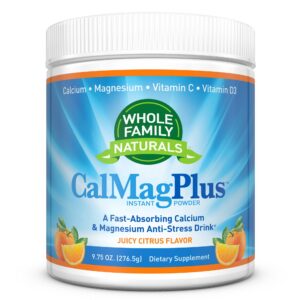 Polvo CalMag Plus de calcio y magnesio envase