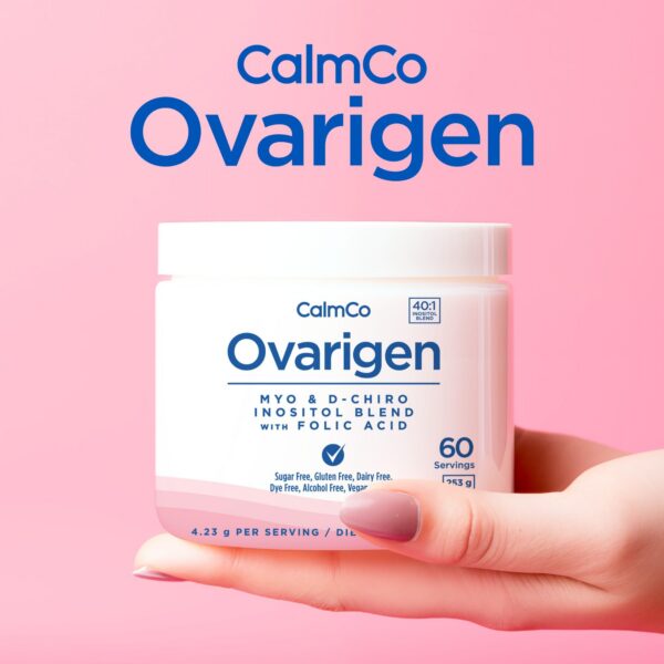 Etiqueta frontal CalmCo Ovarigen