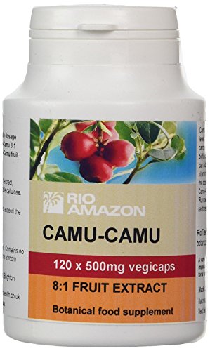 camu-camu extracto 8 a 1 500mg 120 cápsulas vegetarianas rio amazon