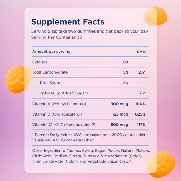 Vista lateral botella gominolas Canary Barrier Booster