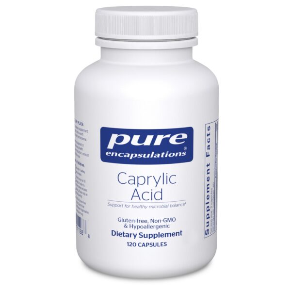 Version 1.0.0 Pure Encapsulations Caprylic Acid cápsulas frontal