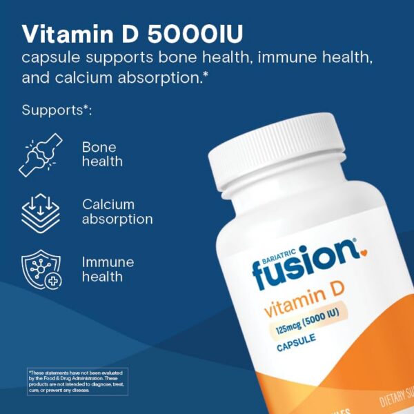 Cápsula Bariatric Fusion vitamina d3 fácil de tragar