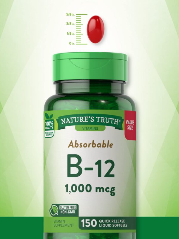 Cápsula blanda de liberación rápida de vitamina B12