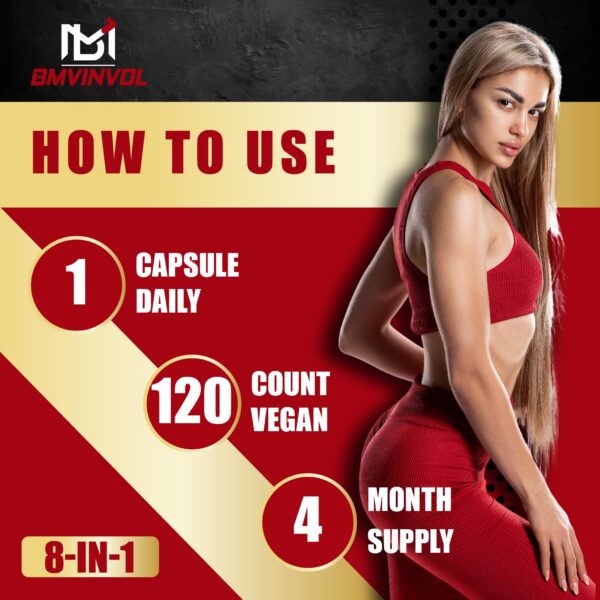 Cápsula individual BMVINVOL Horny Goat Weed para energía y salud sexual