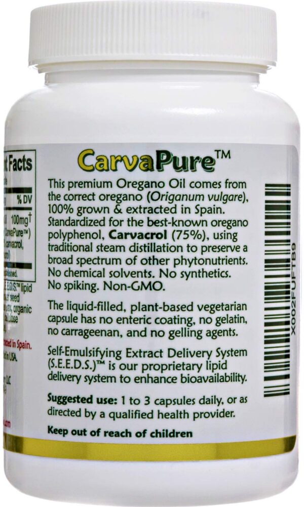 Version 1.0.0 Cápsula líquida de aceite de orégano orgánico Island Nutrition