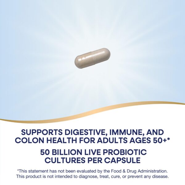 Cápsula probiótico Nature’s Way Fortify mayor 50 años