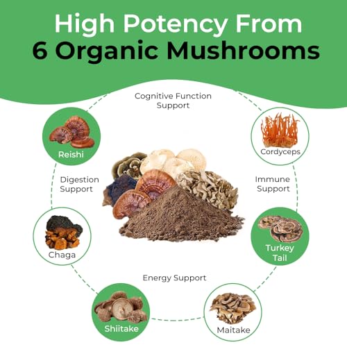 Cápsulas 120 suplemento hongos orgánicos Cancer Sciences