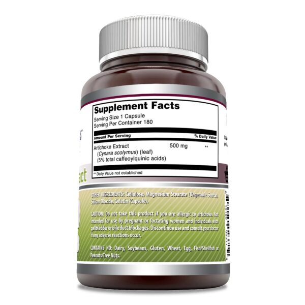 Cápsulas de 500mg extracto alcachofa Amazing Formulas