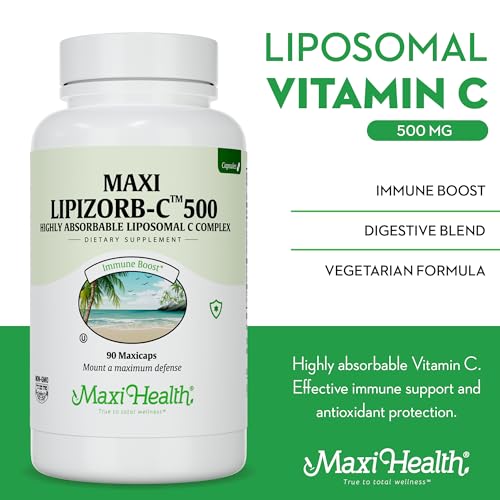 Version 1.0.0 Cápsulas limpias 500 mg vitamina C liposomal Maxi Health