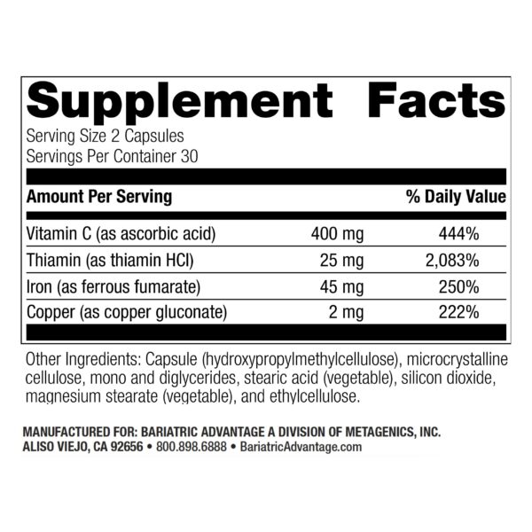Version 1.0.0 Cápsulas para absorción de hierro post cirugía bariátrica