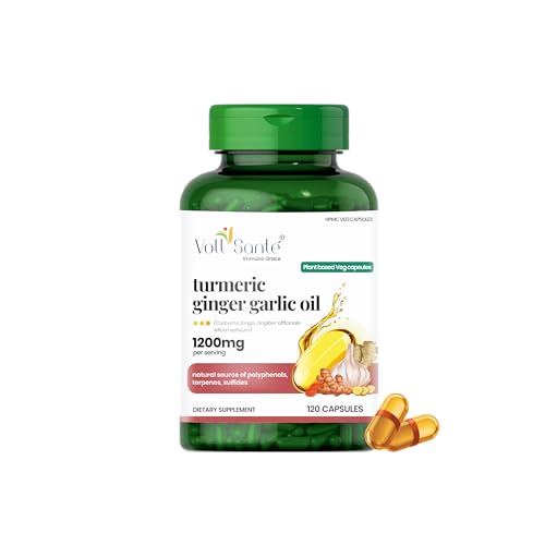 Version 1.0.0 Cápsulas de aceite de cúrcuma, jengibre y ajo Voll Santé