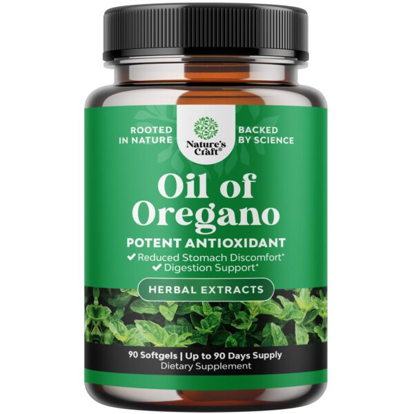 Cápsulas de aceite de orégano silvestre 90 unidades