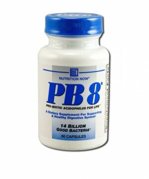 Cápsulas de acidophilus Nutrition Now PB8 para salud digestiva