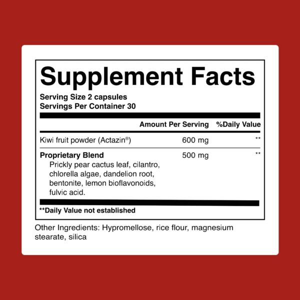 Cápsulas ACTIVATEDYOU detox con extracto de kiwi y chlorella