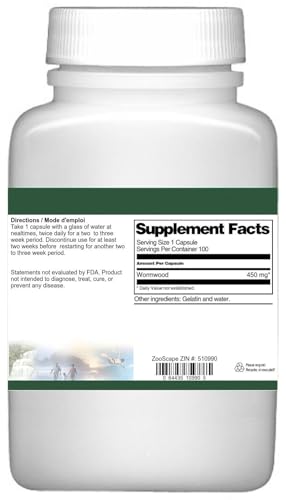 Cápsulas de Hierba de Ajenjo TerraVita para apoyo digestivo