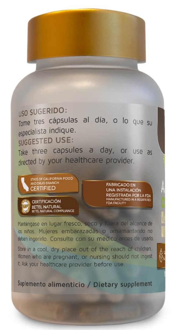 Cápsulas de ajo negro con perejil y cayena Betel Natural