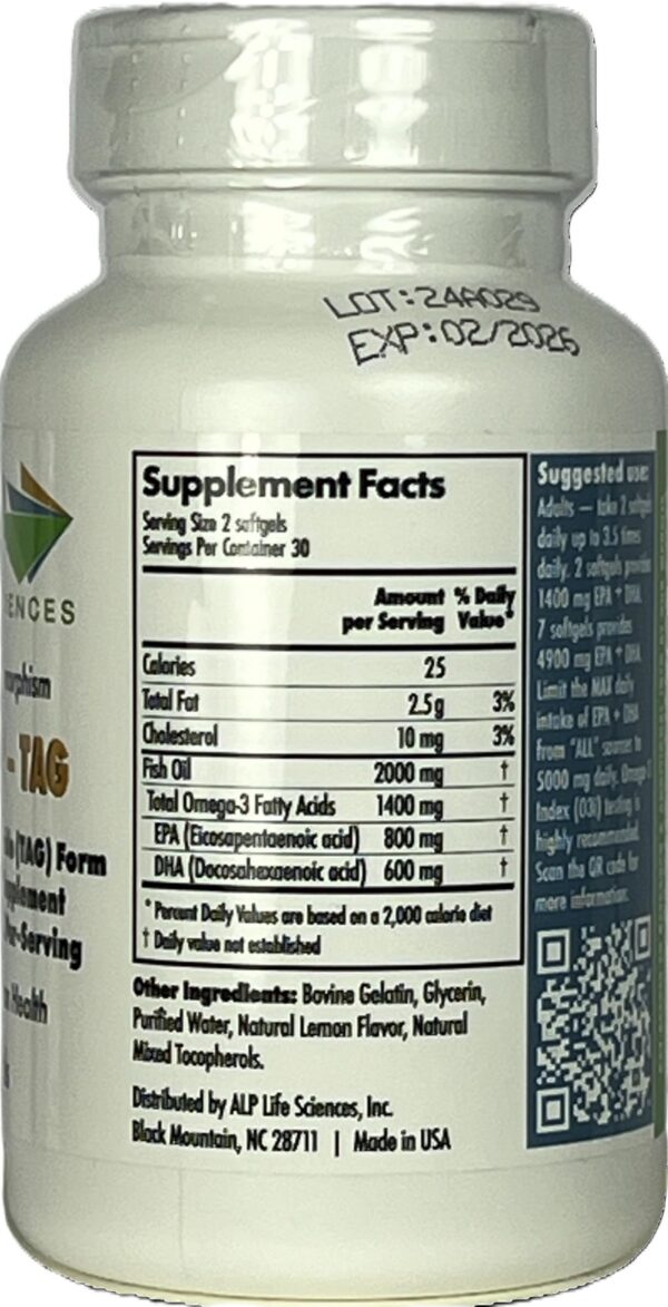 Cápsulas ALP High-3 omega 3 para salud cardiovascular