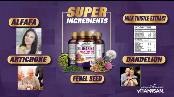 Version 1.0.0 Capsulas de alta potencia con cardo mariano y antioxidantes