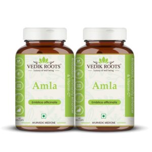 Version 1.0.0 Cápsulas de Amla Vedikroots con vitamina c