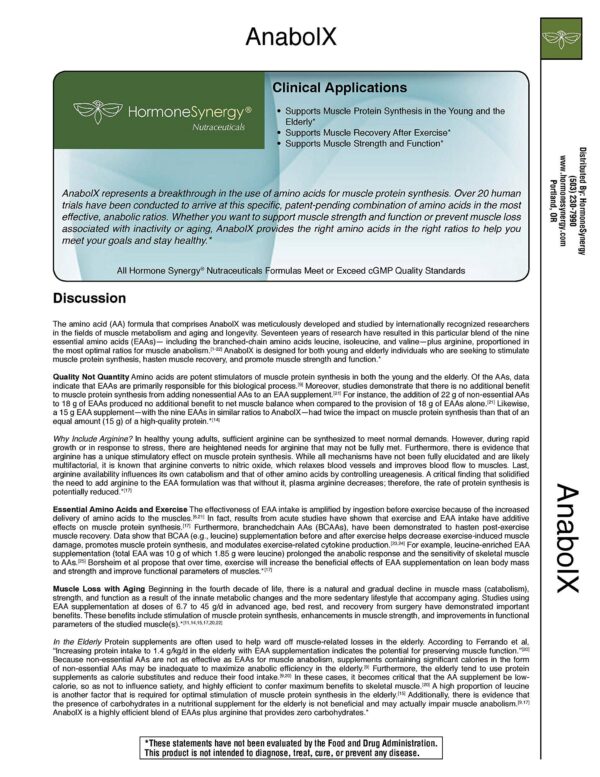 Capsulas de AnaBolX HormoneSynergy