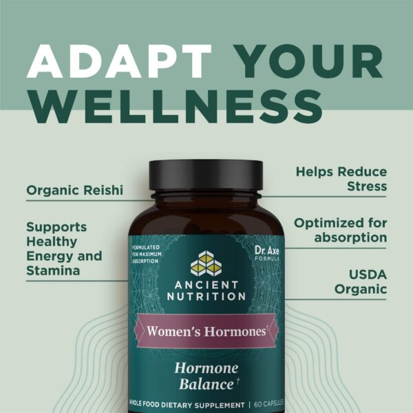 Cápsulas Ancient Nutrition Women's Hormones caja frontal