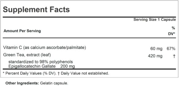 Version 1.0.0 Cápsulas antioxidantes té verde apoyo salud Andrew Lessman