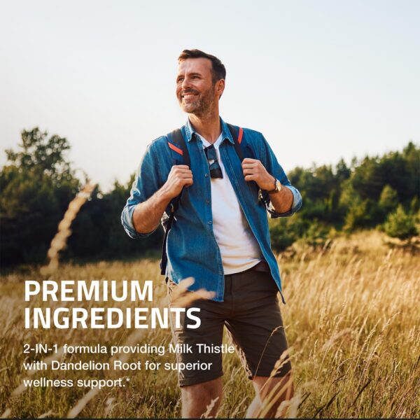 Etiqueta Bronson suplemento hepático con ingredientes naturales