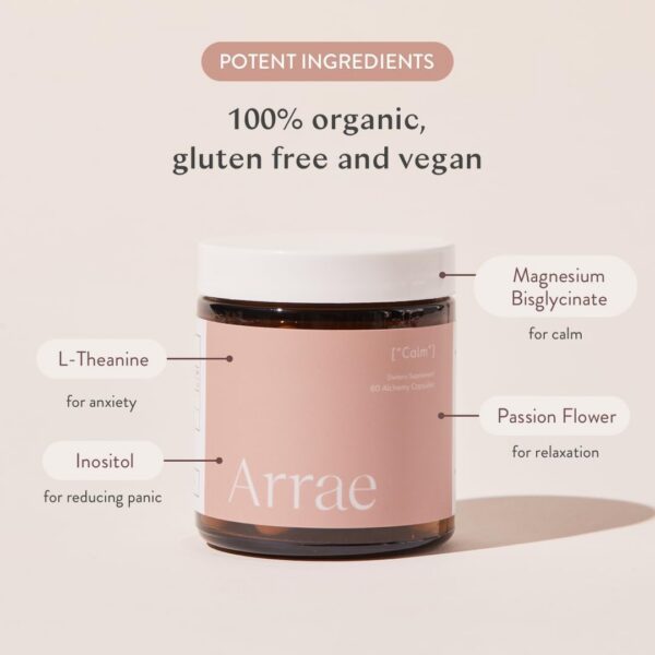 Cápsulas Arrae Calm con L-teanina para alivio del estrés