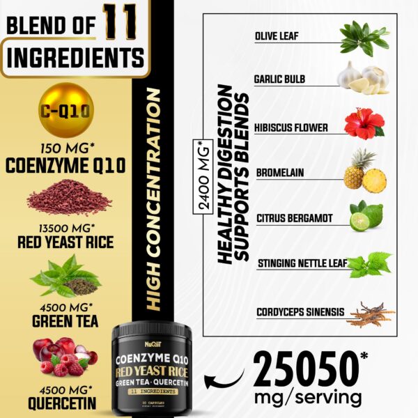 Cápsulas arroz de levadura roja NUQIIT apoyo sistema inmunológico