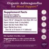 Cápsulas de ashwagandha orgánica con cordyceps y albahaca santa