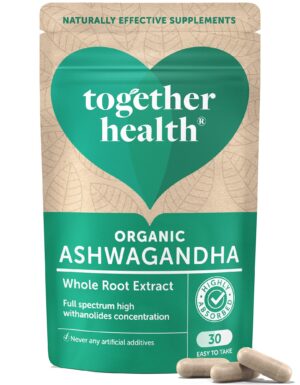 Capsulas Ashwagandha orgánica Together extracto raíz completa 30ct