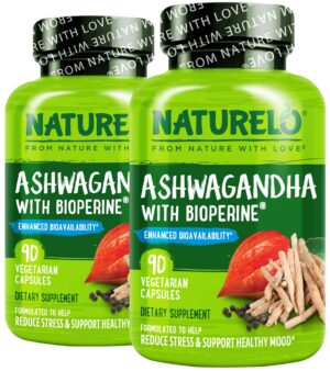 Cápsulas de Ashwagandha orgánico NATURELO