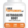 Cápsulas de astrágalo BulkSupplements frasco frontal 240 veganas