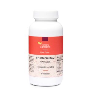 Cápsulas Athimadhuram YOGIS HERBS de regaliz para salud natural
