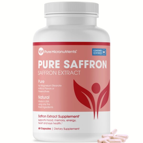 Version 1.0.0 Cápsulas azafrán puro Pure Micronutrients para energía y ánimo