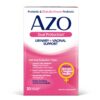 Etiqueta producto AZO Dual Protection soporte microbioma femenino