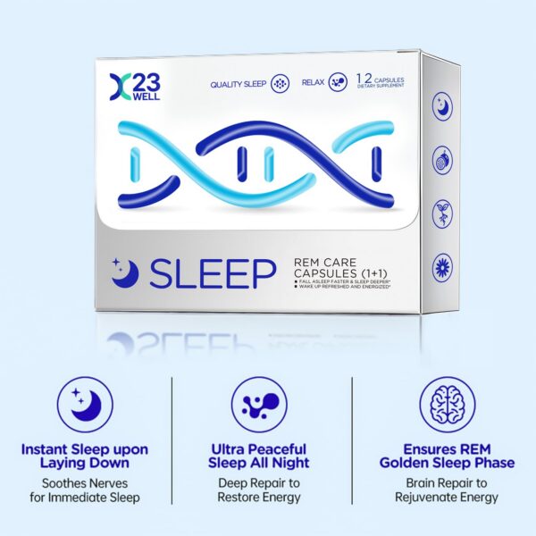 Cápsulas Sleep WELL con hierbas naturales para el sueño