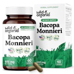 Cápsulas de Bacopa Monnieri 600mg - Frente