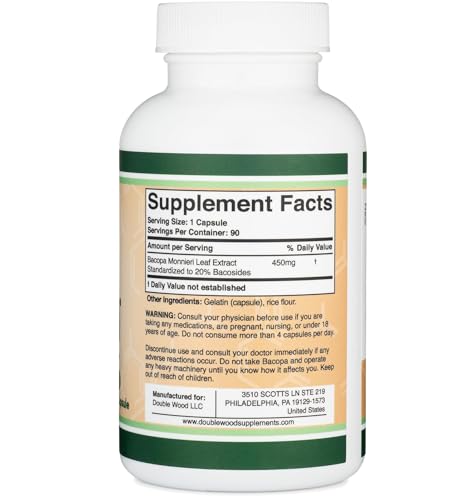 Cápsulas de Bacopa Monnieri cerca