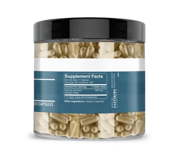 Cápsulas Bacopa Monnieri para salud cognitiva