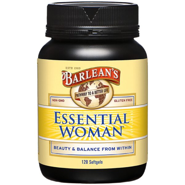 Cápsulas Barlean's Essential Woman para equilibrio hormonal femenino