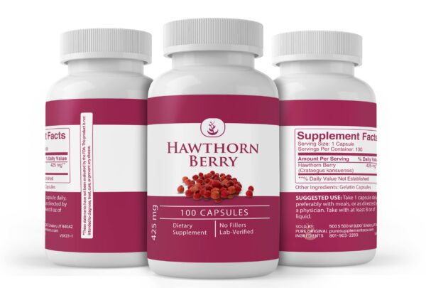 Cápsulas de Baya de Espino sin aditivos