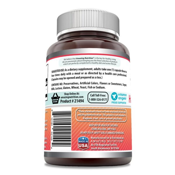 Cápsulas de bayas de espino Amazing Formulas 120 unidades