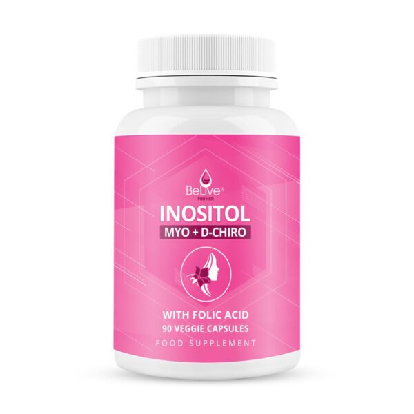 Cápsulas BeLive de mio-inositol y D-chiro inositol para mujer