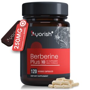 Version 1.0.0 Cápsulas de Berberina Ayorish con ingredientes naturales