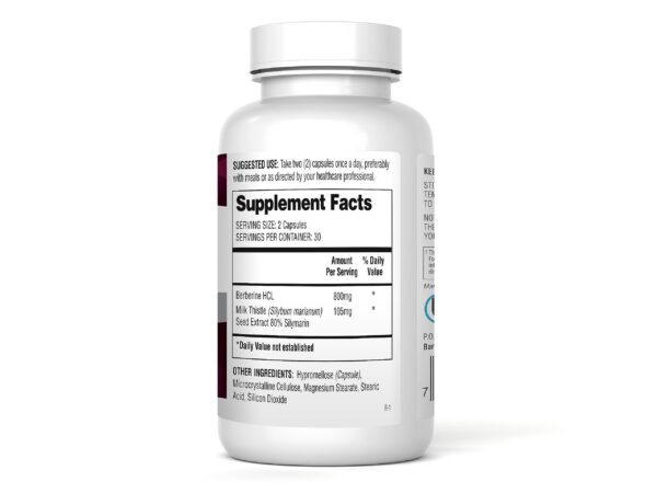 Cápsulas de Berberina con Cardo Mariano Barton Nutrition