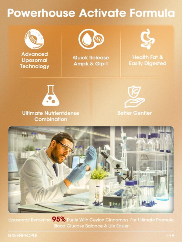 Cápsulas de berberina liposomal GREENPEOL para salud y peso