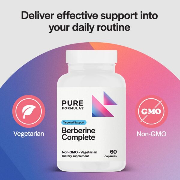 Cápsulas berberina PureFormulas presentación frontal