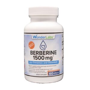 Cápsulas berberina Wonder Labs para salud glucosa y corazón