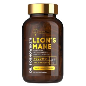 Cápsulas BioActive Melena de León Dr Sosnowski 1000mg alta potencia